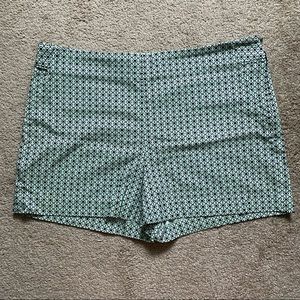 Flat-front Banana Republic Mint Shorts